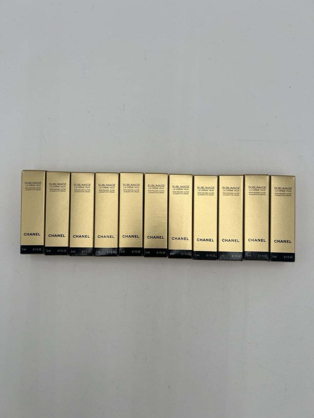 Chanel Sublimage La Creme Yeux Ultimate Eye Cream Lot 11 x 3ml .1 oz Samples NEW